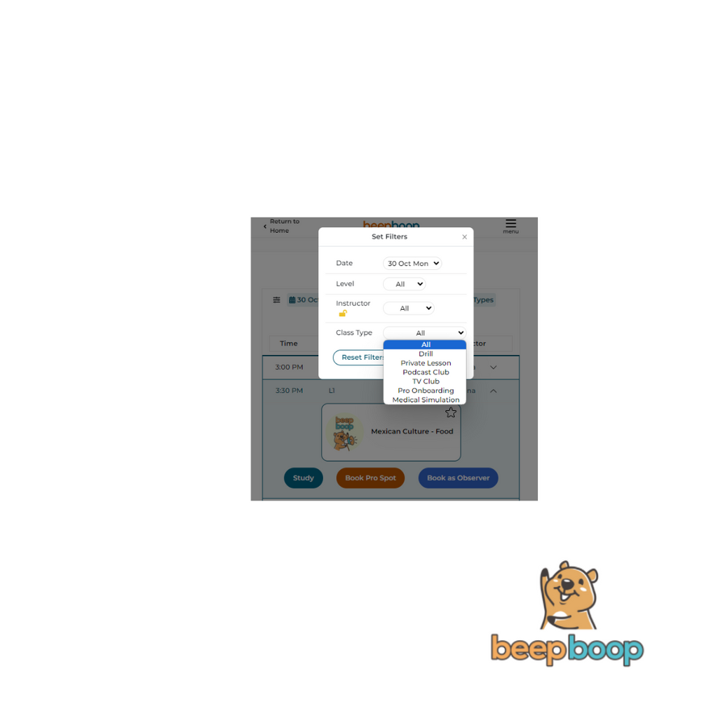 Exploring the Diverse Lesson Types at Beepboop for Learning Spanish