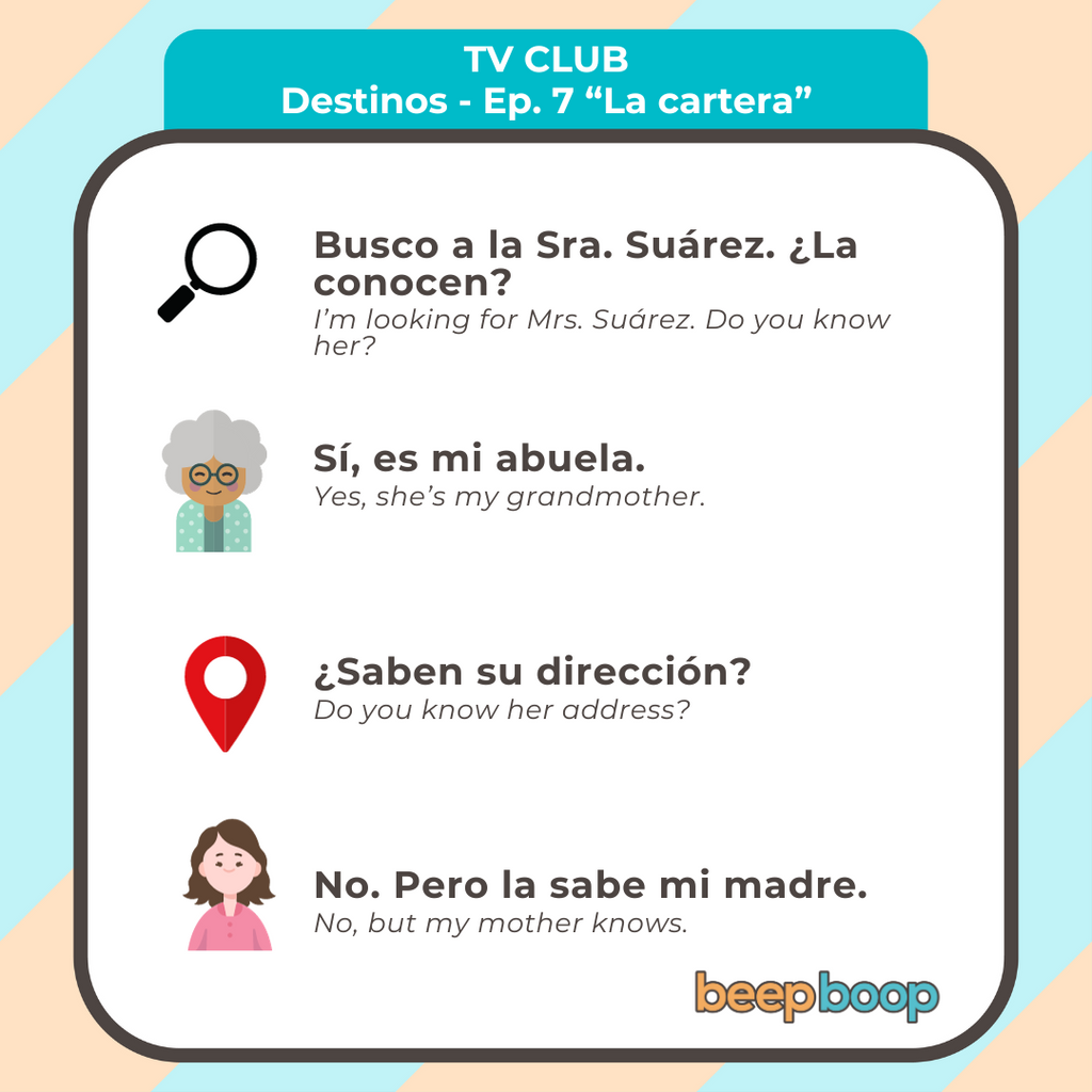 Beepboop TV Club - Destinos Key Phrases