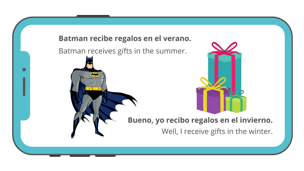Batman receives gifts