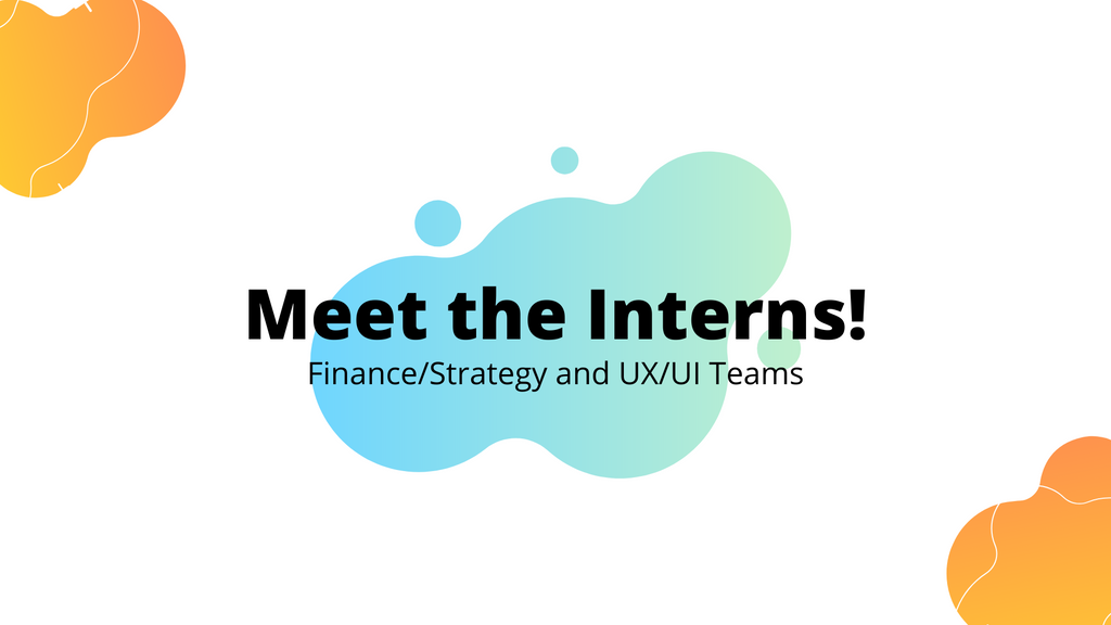 Meet the Finance/Strategy and UX/UI Interns!